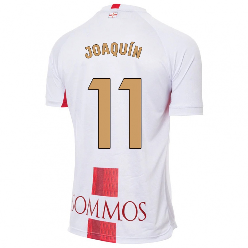 Kandiny Homme Maillot Joaquín Muñoz #11 Blanc Tenues Extérieur 2023/24 T-Shirt