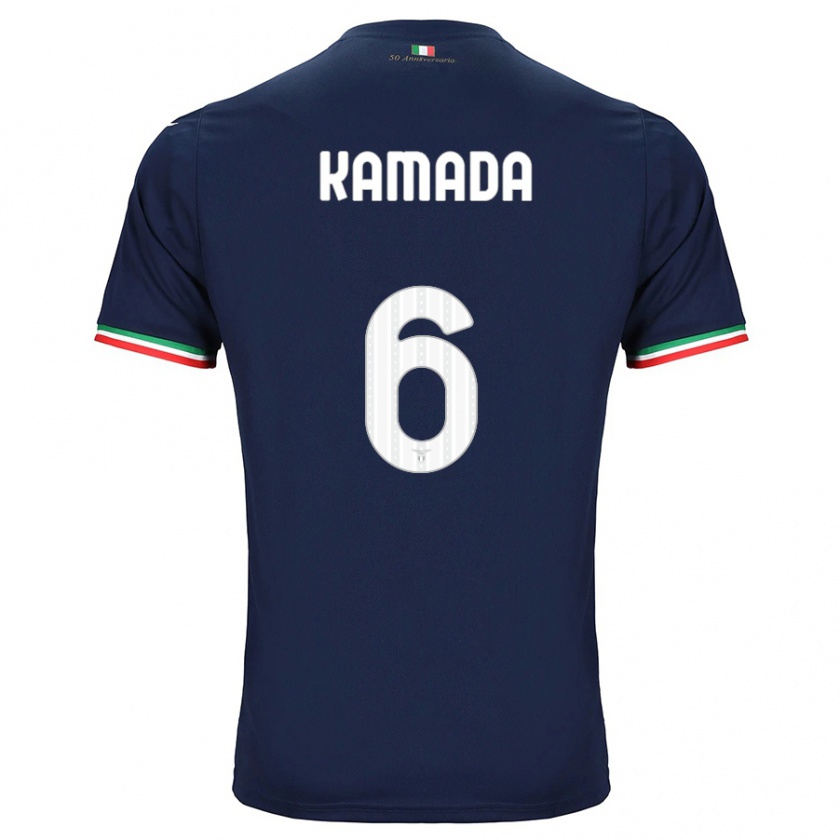Kandiny Homme Maillot Daichi Kamada #6 Marin Tenues Extérieur 2023/24 T-Shirt