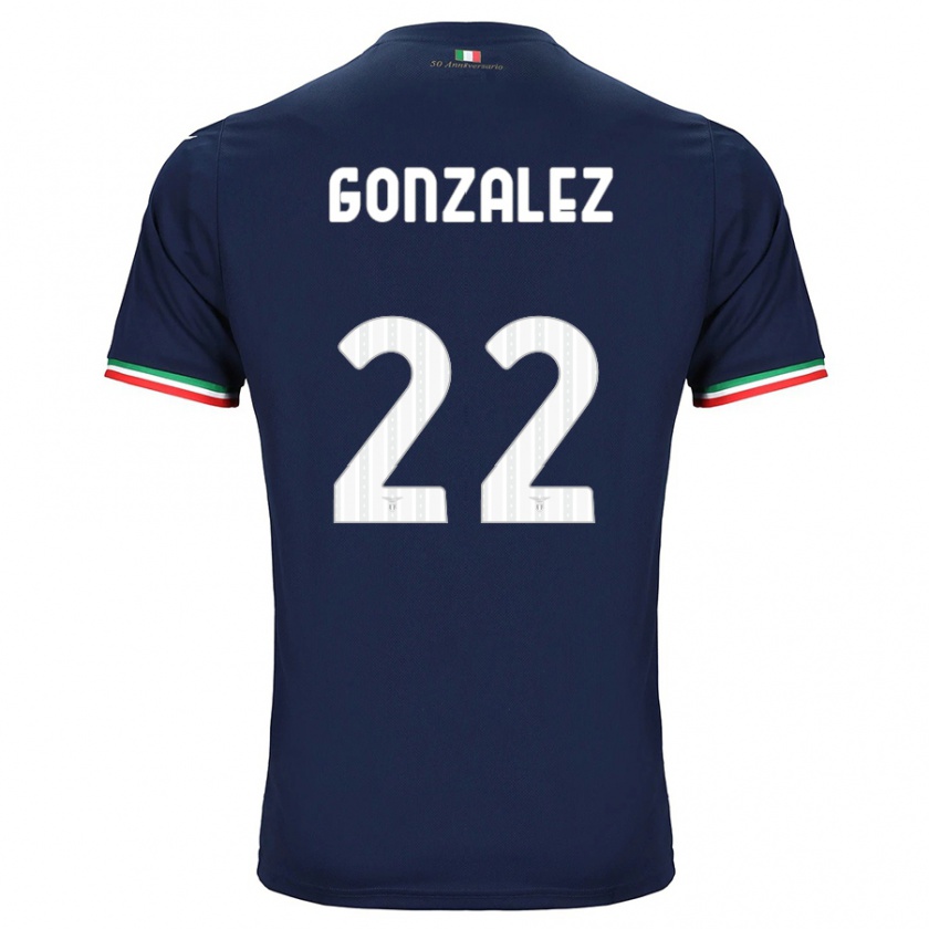 Kandiny Homme Maillot Diego González #22 Marin Tenues Extérieur 2023/24 T-Shirt