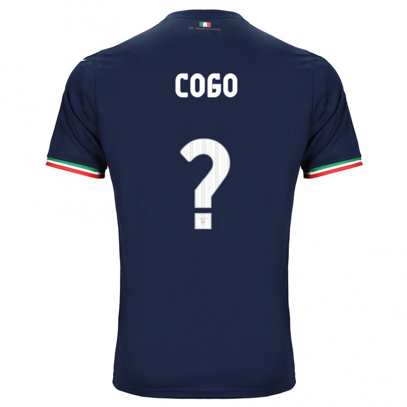 Kandiny Homme Maillot Giovanni Cogo #0 Marin Tenues Extérieur 2023/24 T-Shirt