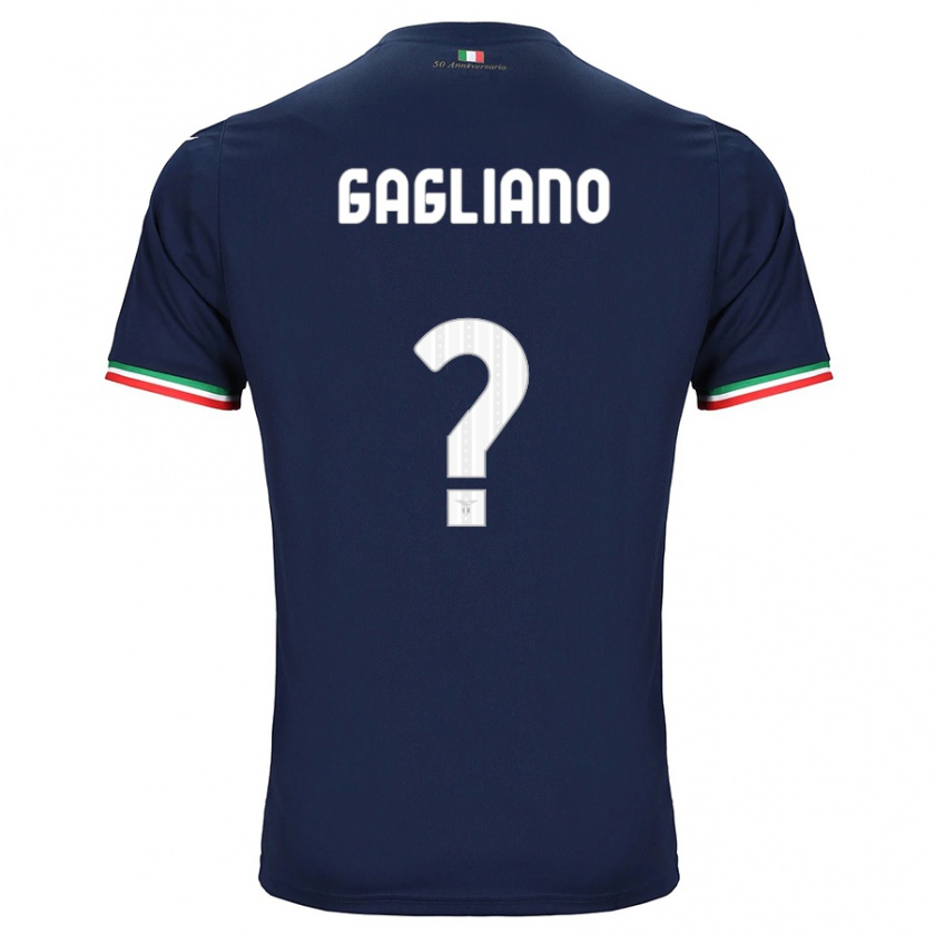 Kandiny Homme Maillot Mattia Gagliano #0 Marin Tenues Extérieur 2023/24 T-Shirt