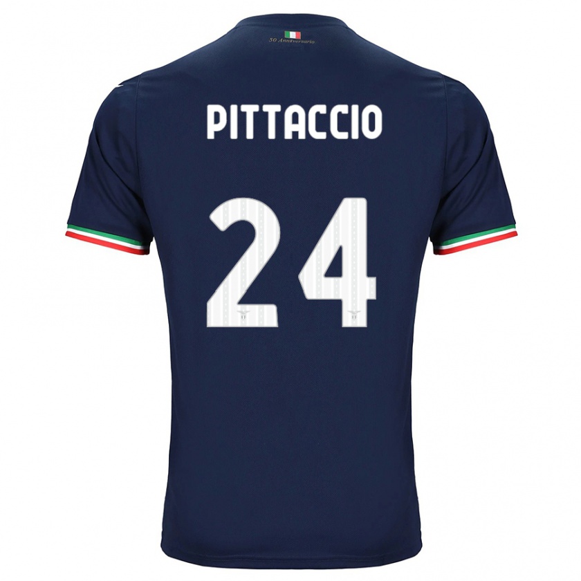 Kandiny Homme Maillot Francesca Pittaccio #24 Marin Tenues Extérieur 2023/24 T-Shirt