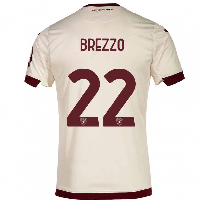 Kandiny Homme Maillot Matteo Brezzo #22 Champenois Tenues Extérieur 2023/24 T-Shirt