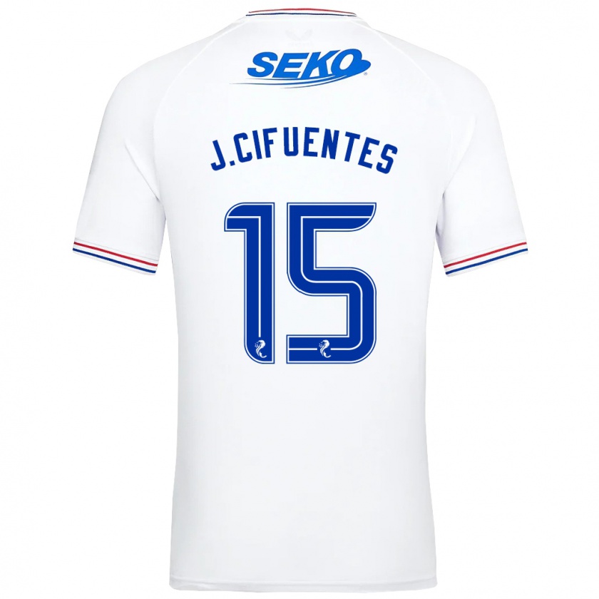 Kandiny Homme Maillot José Cifuentes #15 Blanc Tenues Extérieur 2023/24 T-Shirt