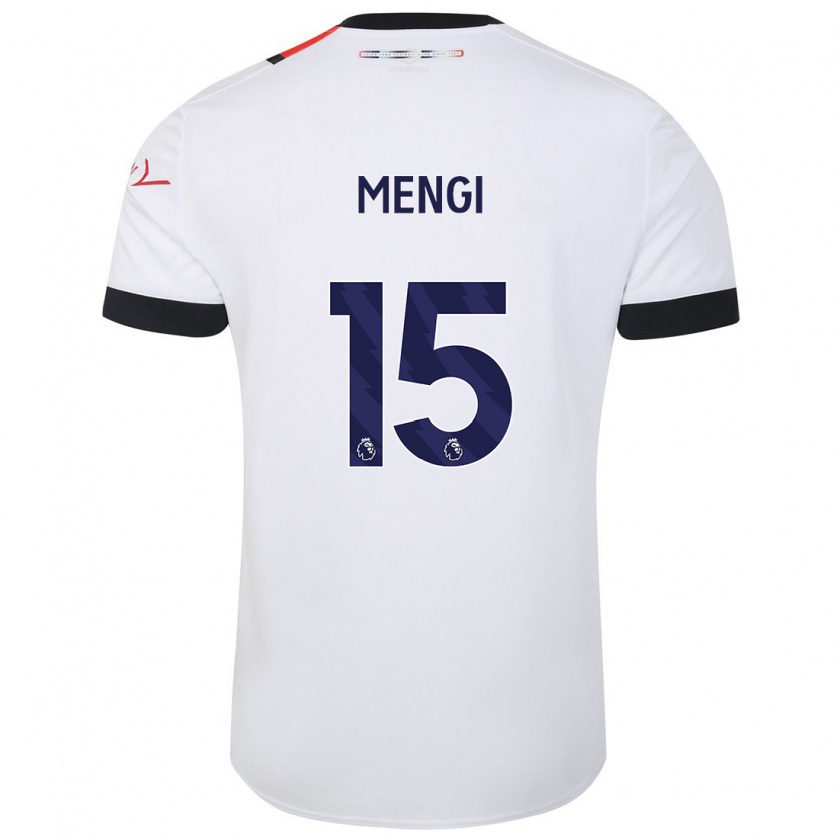 Kandiny Homme Maillot Teden Mengi #15 Blanc Tenues Extérieur 2023/24 T-Shirt