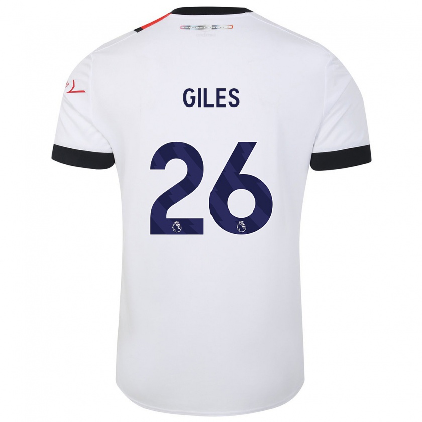Kandiny Homme Maillot Ryan Giles #26 Blanc Tenues Extérieur 2023/24 T-Shirt
