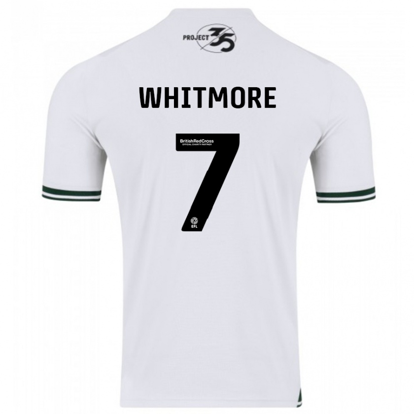 Kandiny Homme Maillot Charlotte Whitmore #7 Blanc Tenues Extérieur 2023/24 T-Shirt