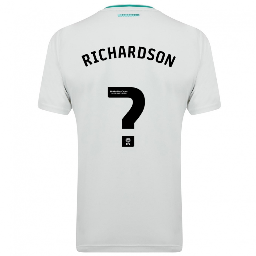 Kandiny Homme Maillot Cale Richardson #0 Blanc Tenues Extérieur 2023/24 T-Shirt