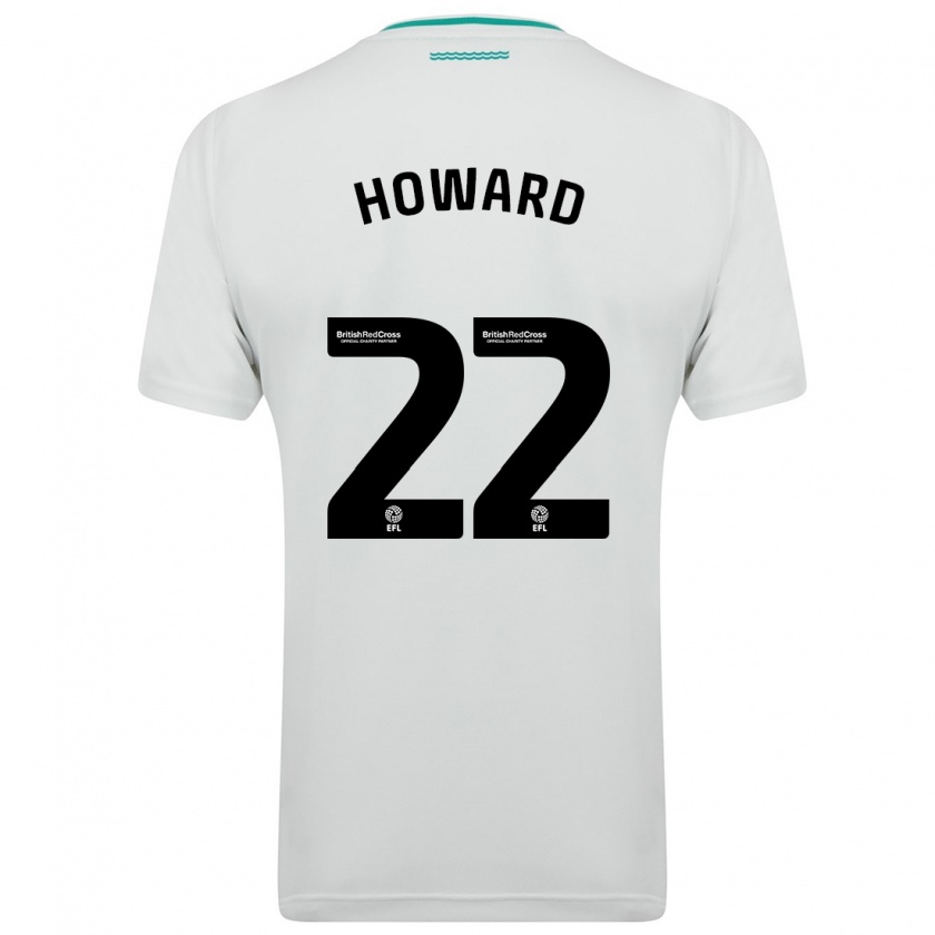 Kandiny Homme Maillot Bethany-May Howard #22 Blanc Tenues Extérieur 2023/24 T-Shirt
