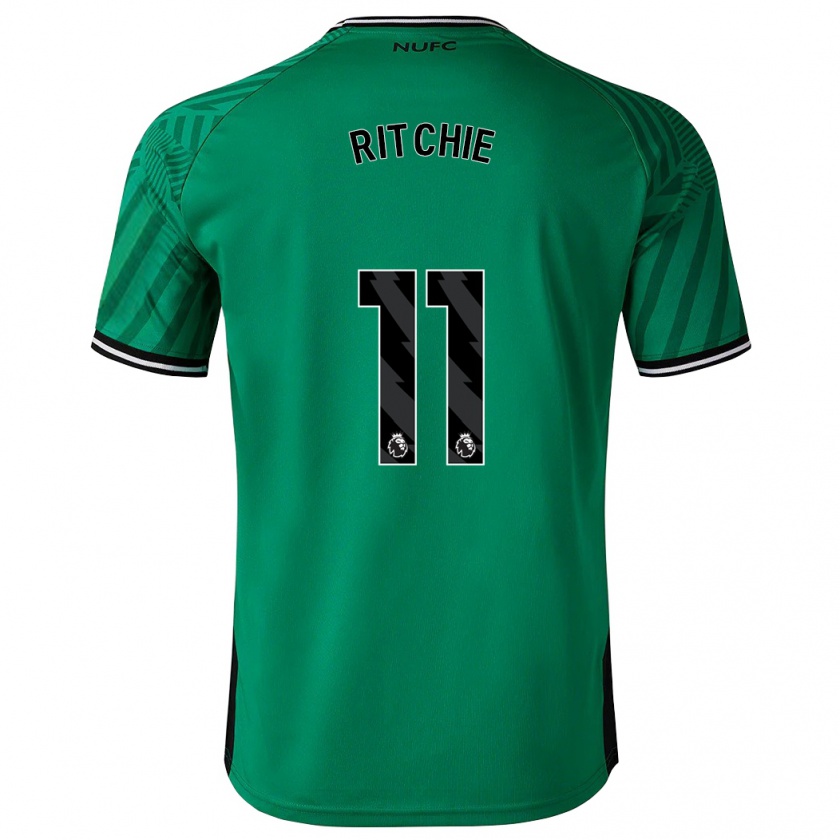 Kandiny Homme Maillot Matt Ritchie #11 Vert Tenues Extérieur 2023/24 T-Shirt