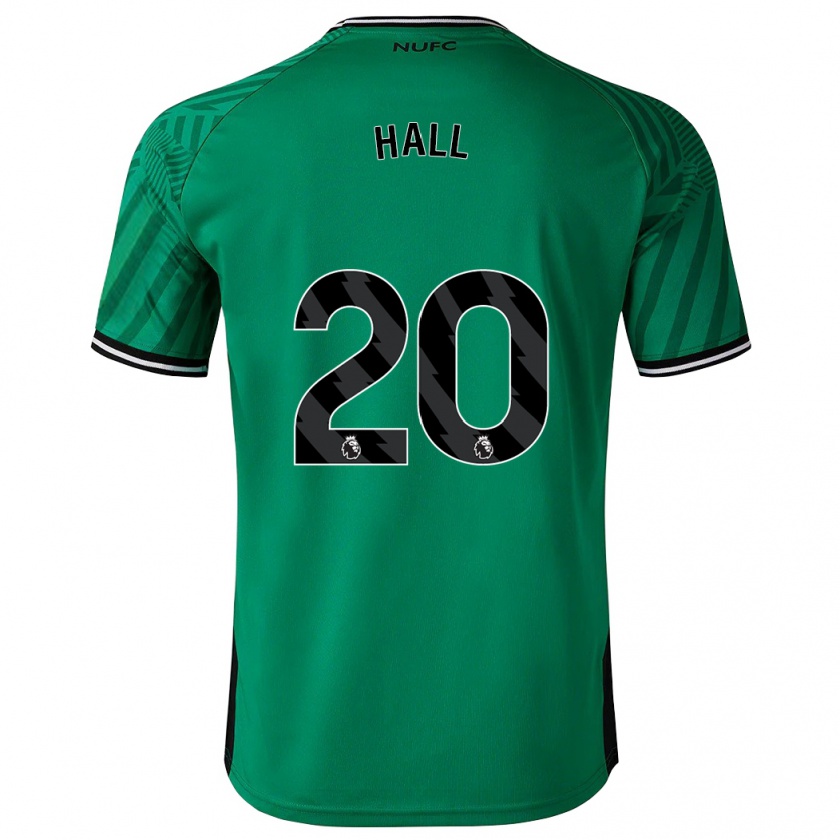 Kandiny Homme Maillot Lewis Hall #20 Vert Tenues Extérieur 2023/24 T-Shirt