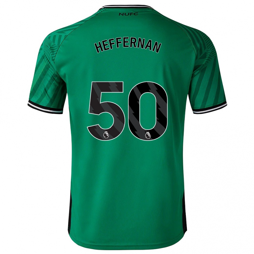 Kandiny Homme Maillot Cathal Heffernan #50 Vert Tenues Extérieur 2023/24 T-Shirt