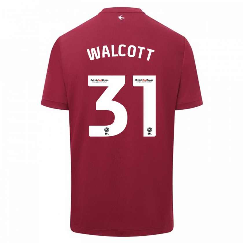 Kandiny Homme Maillot Malachi Fagan-Walcott #31 Rouge Tenues Extérieur 2023/24 T-Shirt
