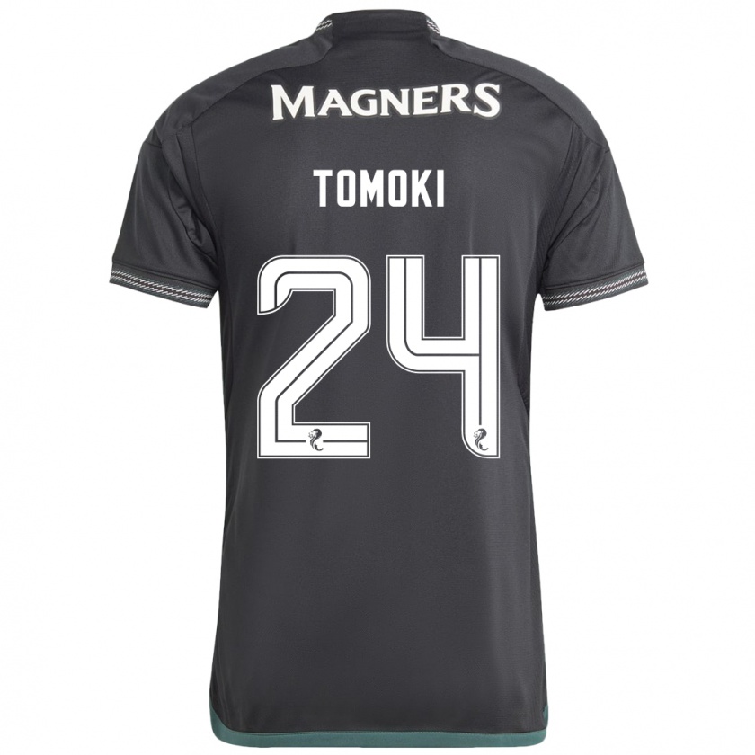 Kandiny Homme Maillot Tomoki Iwata #24 Noir Tenues Extérieur 2023/24 T-Shirt
