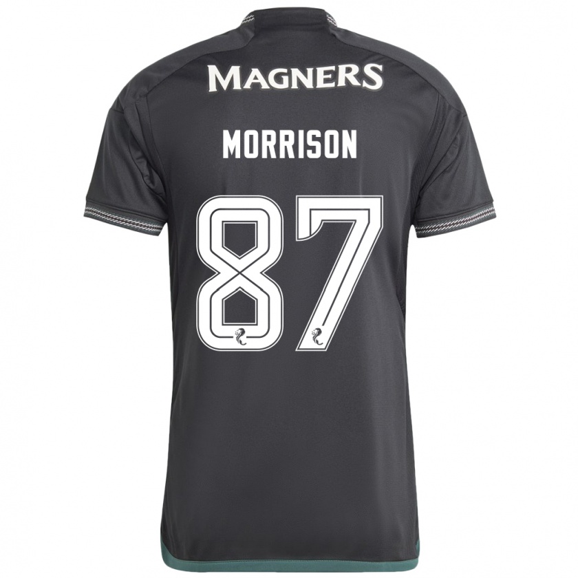 Kandiny Homme Maillot Joe Morrison #87 Noir Tenues Extérieur 2023/24 T-Shirt