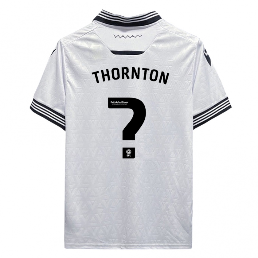 Kandiny Homme Maillot Jarvis Thornton #0 Blanc Tenues Extérieur 2023/24 T-Shirt