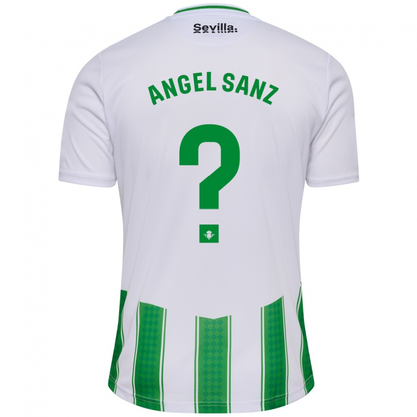 Kandiny Femme Maillot Miguel Ángel Sanz #0 Blanc Tenues Domicile 2023/24 T-Shirt