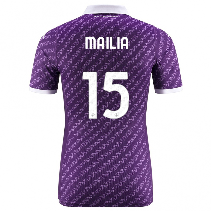 Kandiny Femme Maillot Siria Mailia #15 Violet Tenues Domicile 2023/24 T-Shirt