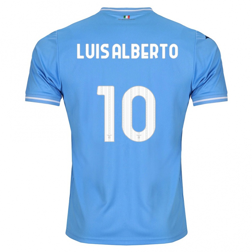 Kandiny Femme Maillot Luis Alberto #10 Bleu Tenues Domicile 2023/24 T-Shirt