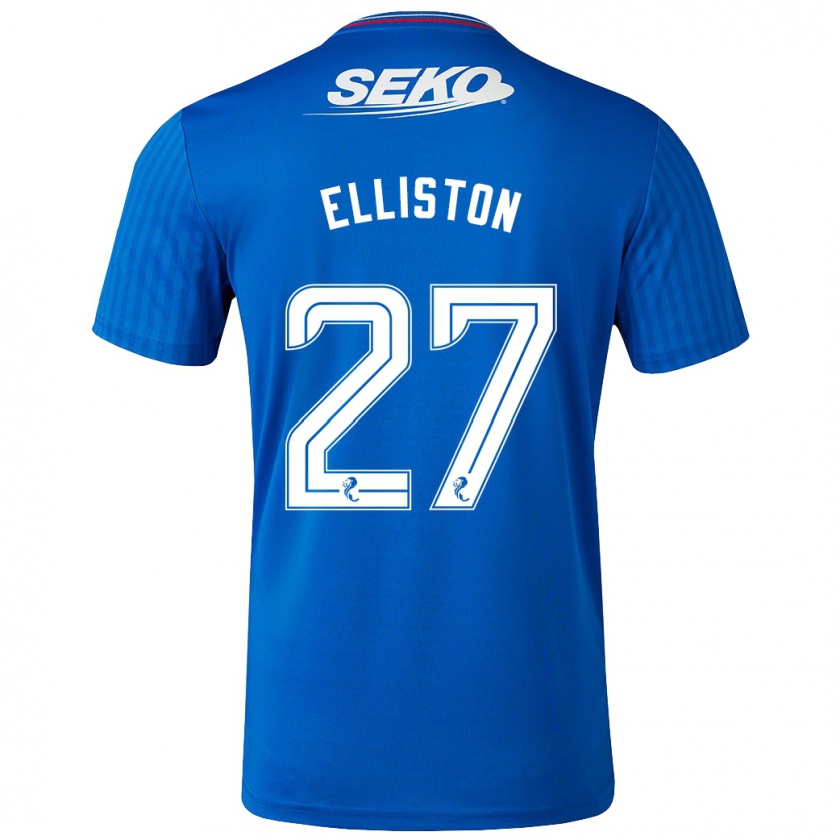 Kandiny Femme Maillot Maddie Elliston #27 Bleu Tenues Domicile 2023/24 T-Shirt