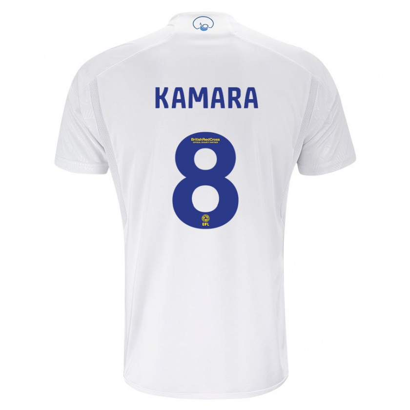 Kandiny Femme Maillot Glen Kamara #8 Blanc Tenues Domicile 2023/24 T-Shirt