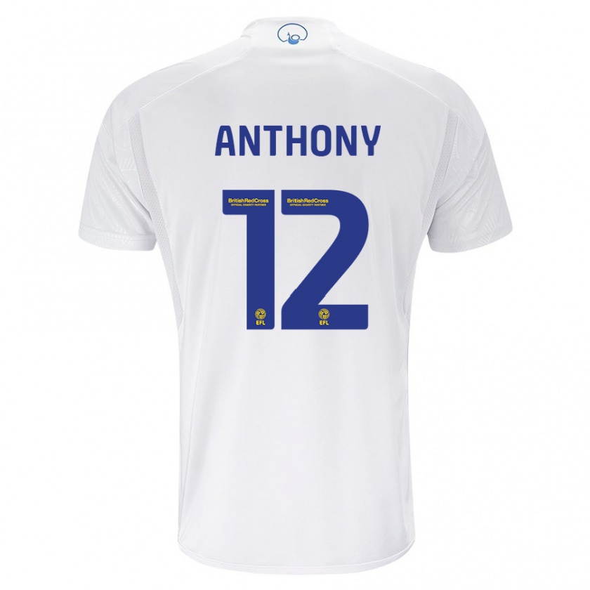 Kandiny Femme Maillot Jaidon Anthony #12 Blanc Tenues Domicile 2023/24 T-Shirt