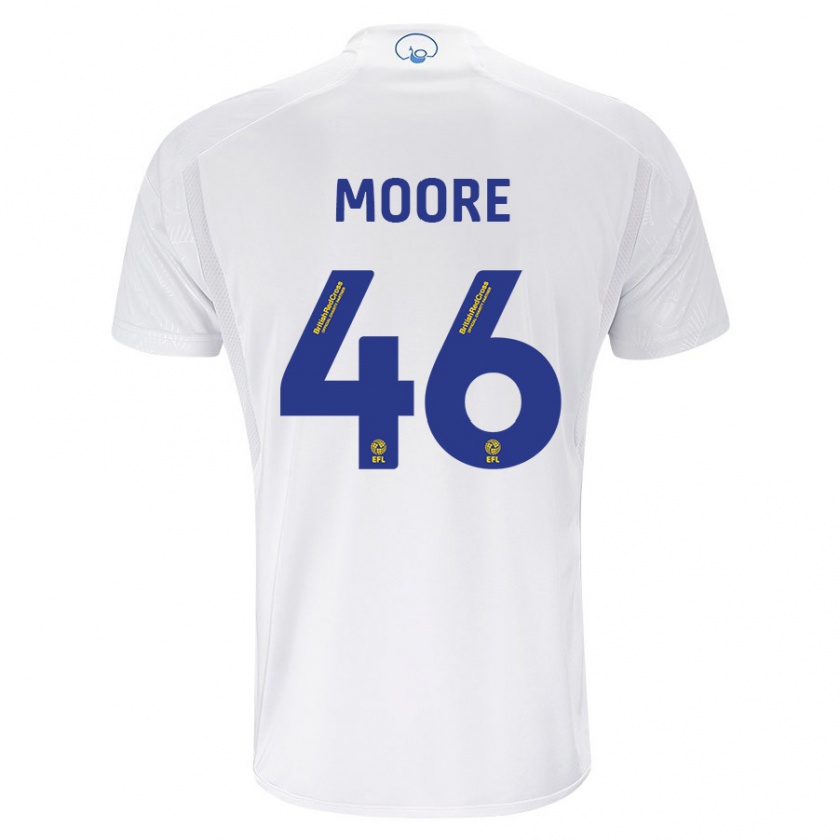 Kandiny Femme Maillot Kris Moore #46 Blanc Tenues Domicile 2023/24 T-Shirt