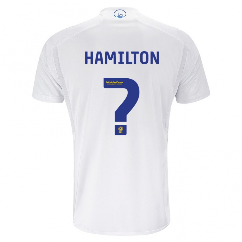 Kandiny Femme Maillot Joshua Hamilton #0 Blanc Tenues Domicile 2023/24 T-Shirt