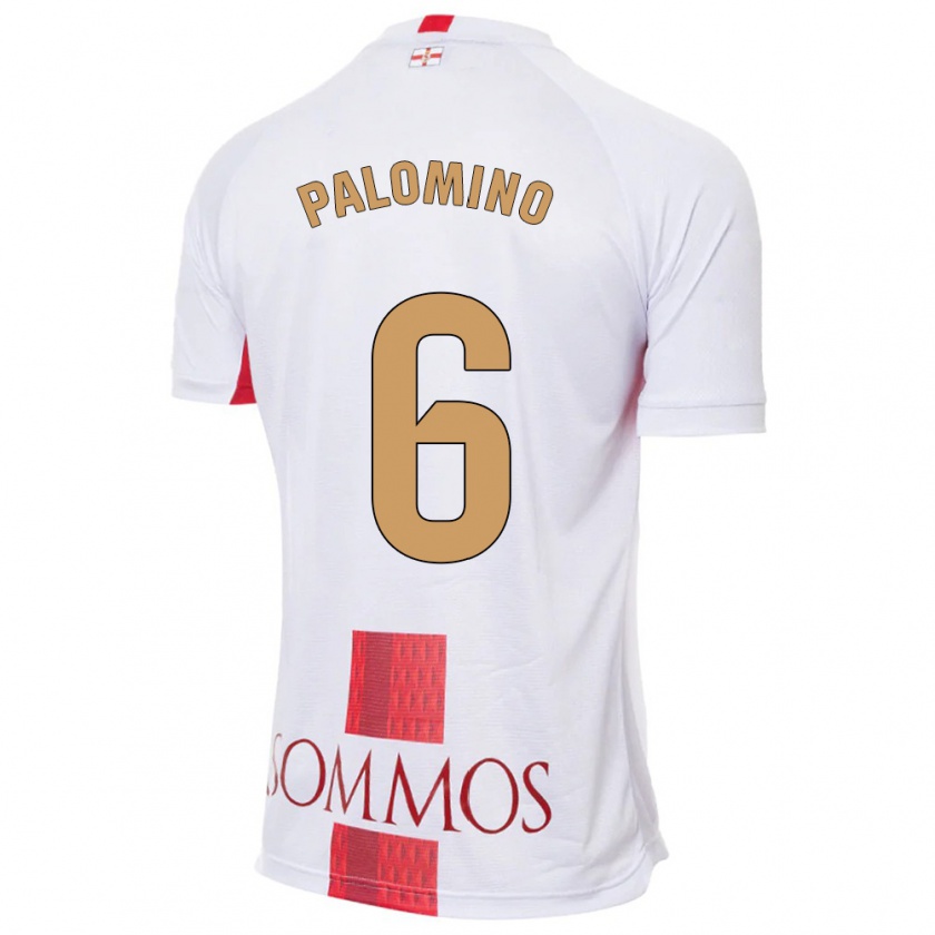 Kandiny Femme Maillot Yolanda Palomino #6 Blanc Tenues Extérieur 2023/24 T-Shirt
