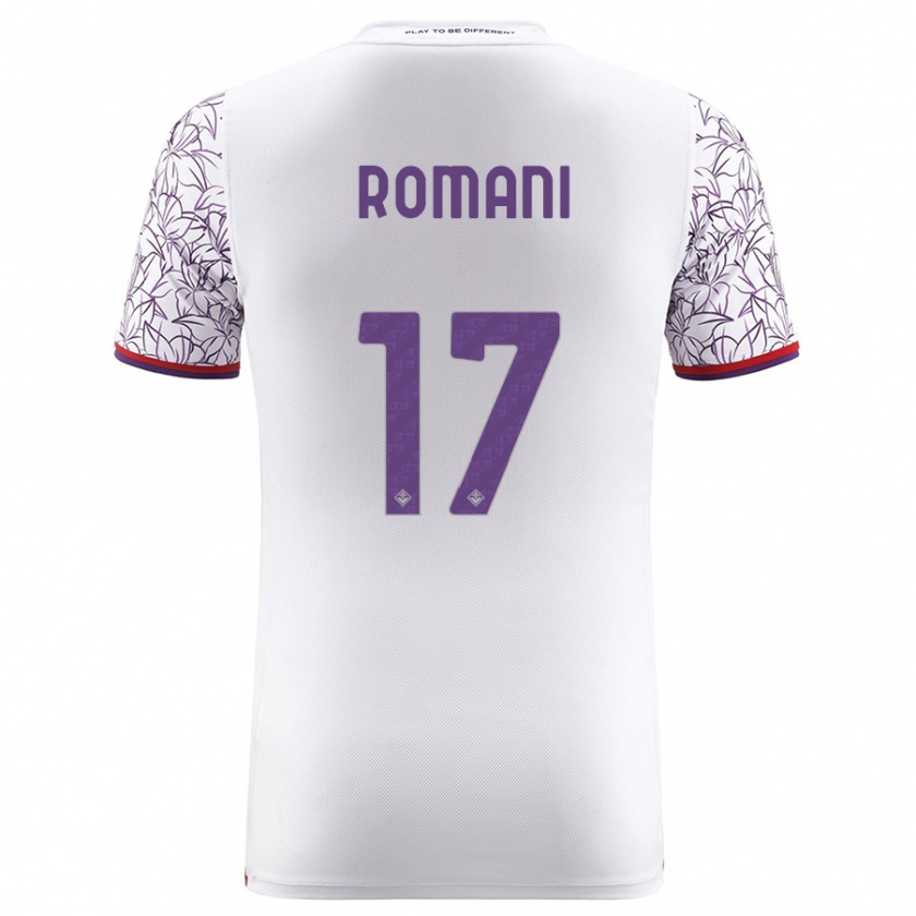 Kandiny Femme Maillot Lorenzo Romani #17 Blanc Tenues Extérieur 2023/24 T-Shirt