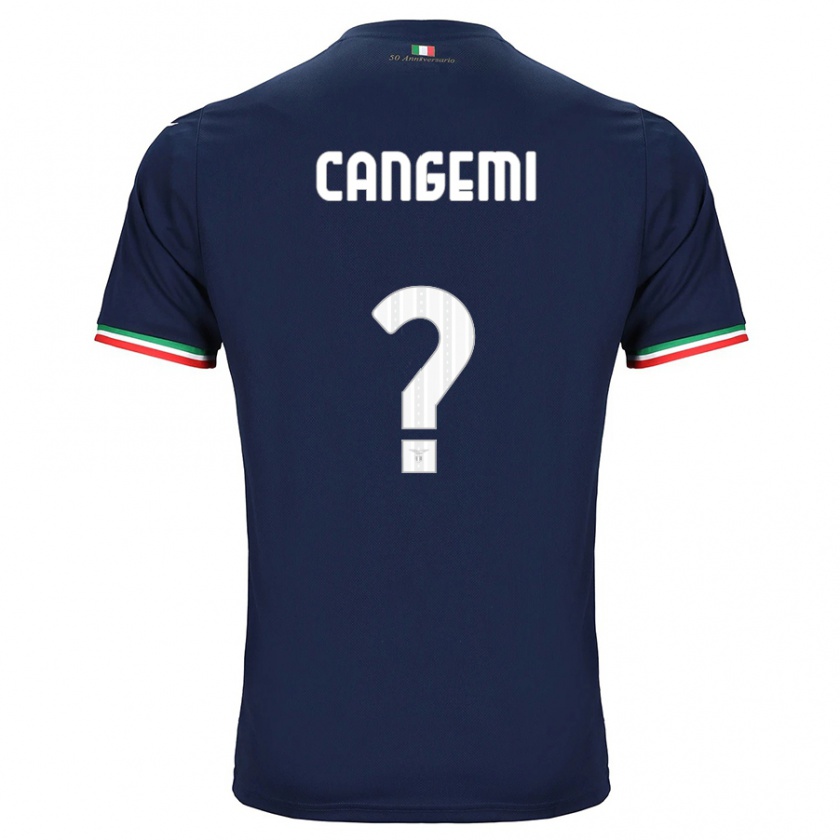 Kandiny Femme Maillot Emanuele Cangemi #0 Marin Tenues Extérieur 2023/24 T-Shirt