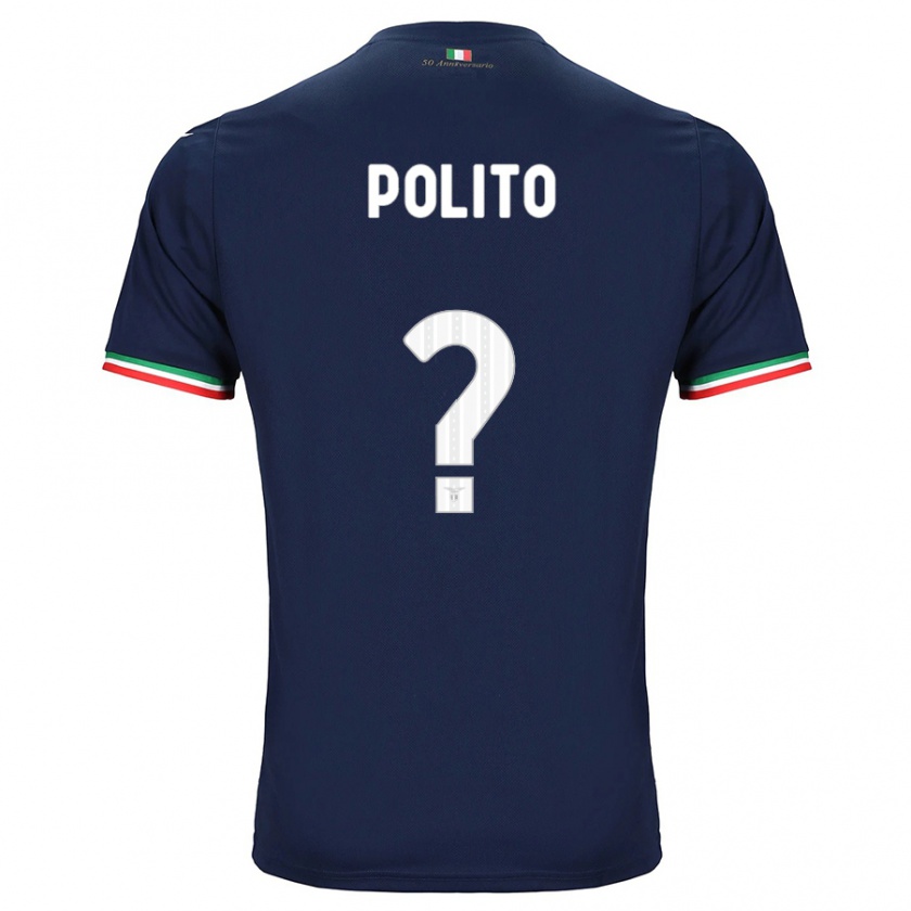 Kandiny Femme Maillot Alessandro Polito #0 Marin Tenues Extérieur 2023/24 T-Shirt