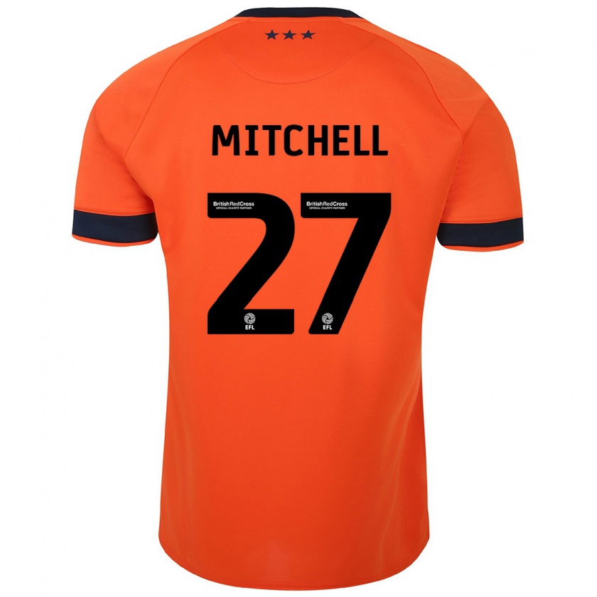 Kandiny Femme Maillot Leah Mitchell #27 Orange Tenues Extérieur 2023/24 T-Shirt