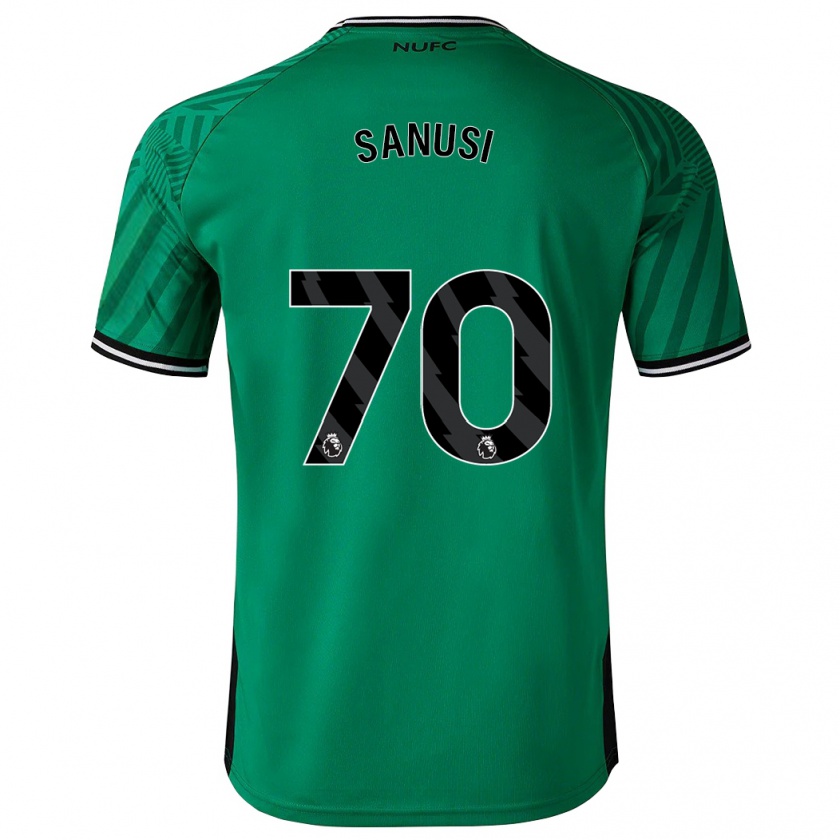 Kandiny Femme Maillot Trevan Sanusi #70 Vert Tenues Extérieur 2023/24 T-Shirt
