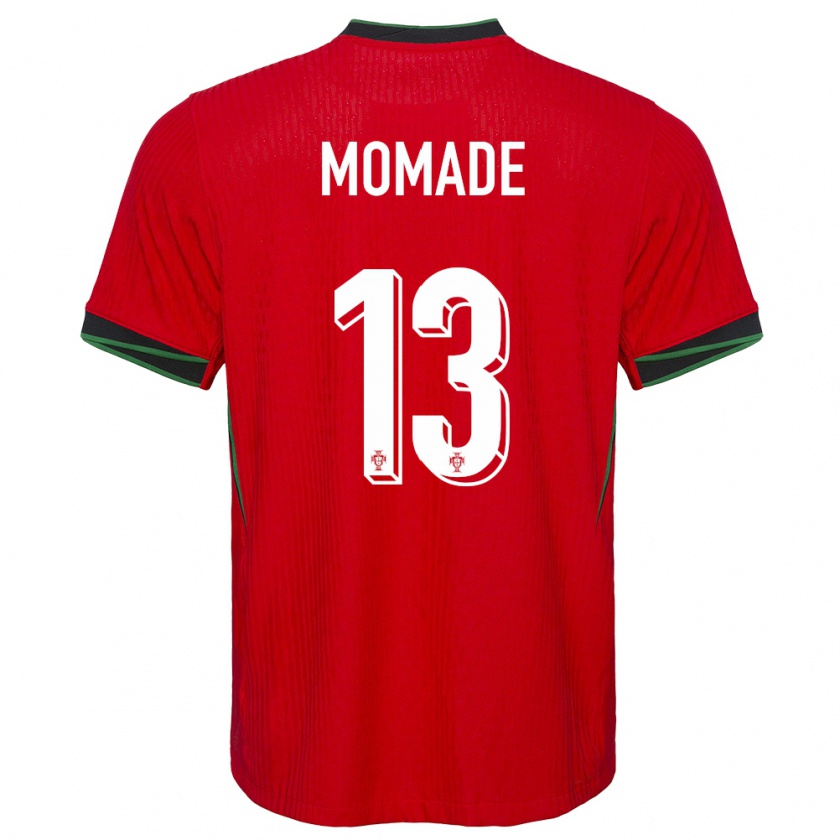 Kandiny Homme Maillot Portugal Rayhan Momade #13 Rouge Tenues Domicile 24-26 T-Shirt