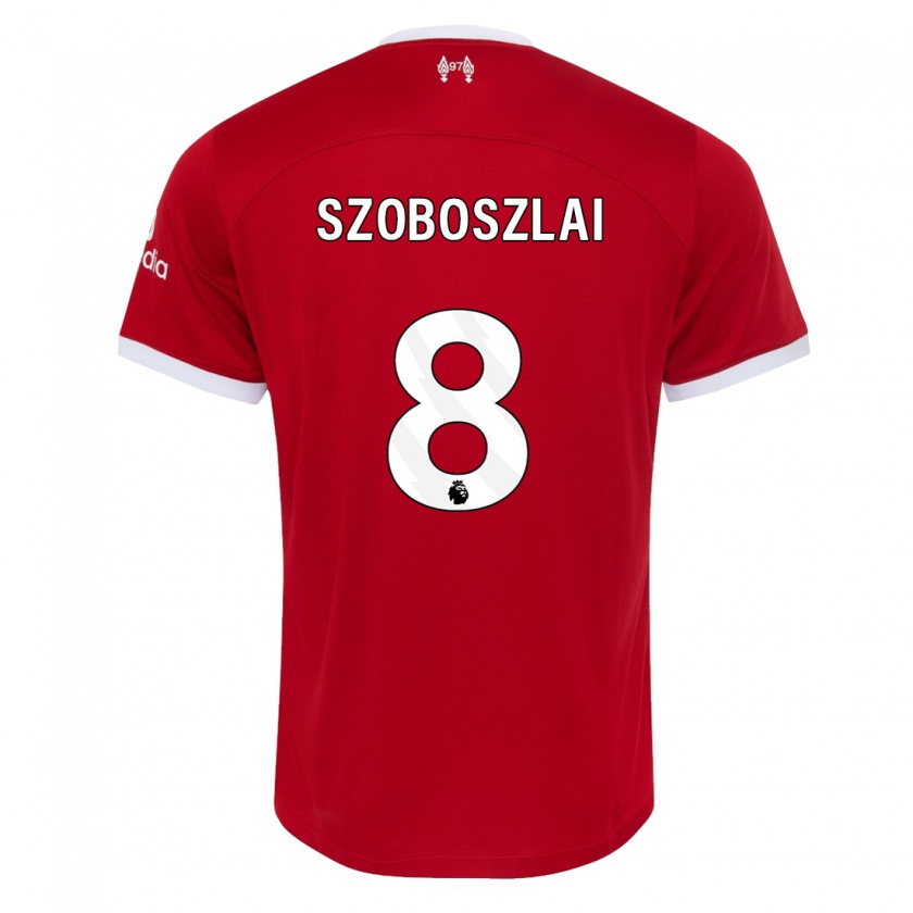 Kandiny Enfant Maillot Dominik Szoboszlai #8 Rouge Tenues Domicile 2023/24 T-Shirt
