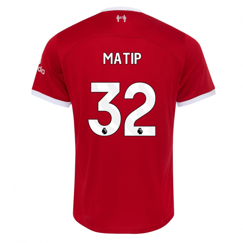 Kandiny Enfant Maillot Joel Matip #32 Rouge Tenues Domicile 2023/24 T-Shirt