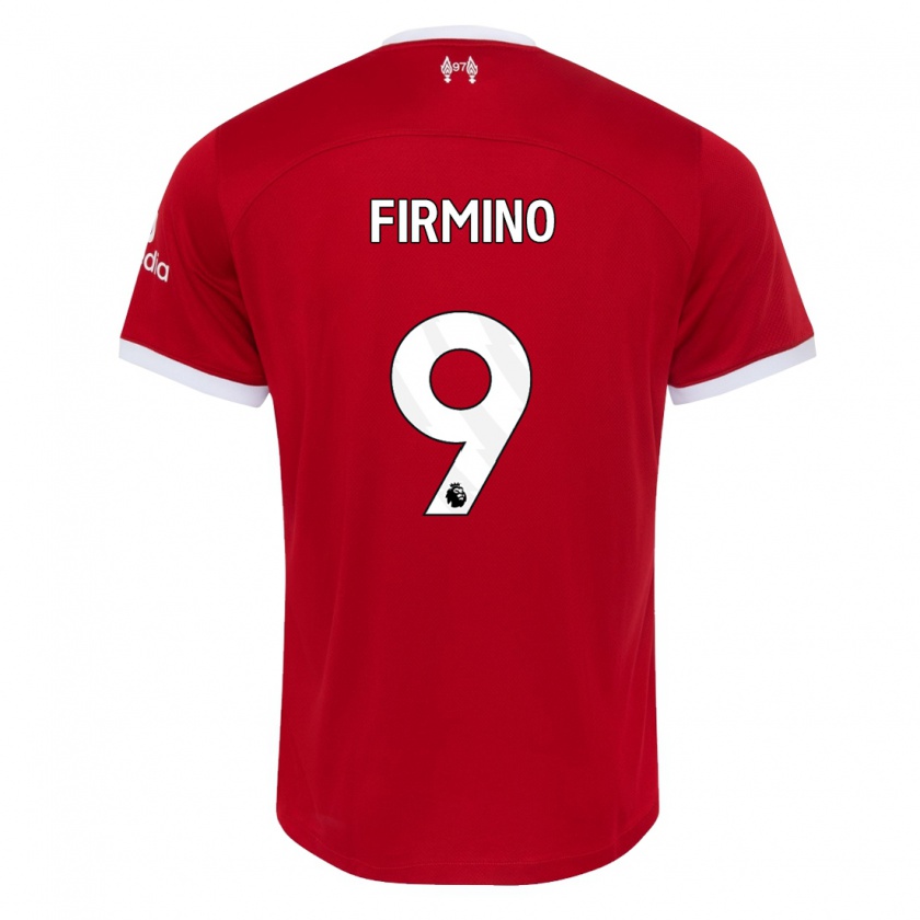 Kandiny Enfant Maillot Roberto Firmino #9 Rouge Tenues Domicile 2023/24 T-Shirt