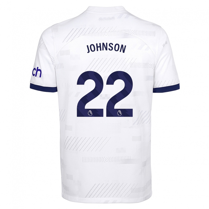 Kandiny Enfant Maillot Brennan Johnson #22 Blanc Tenues Domicile 2023/24 T-Shirt