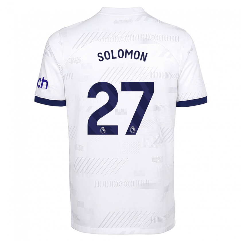 Kandiny Enfant Maillot Manor Solomon #27 Blanc Tenues Domicile 2023/24 T-Shirt