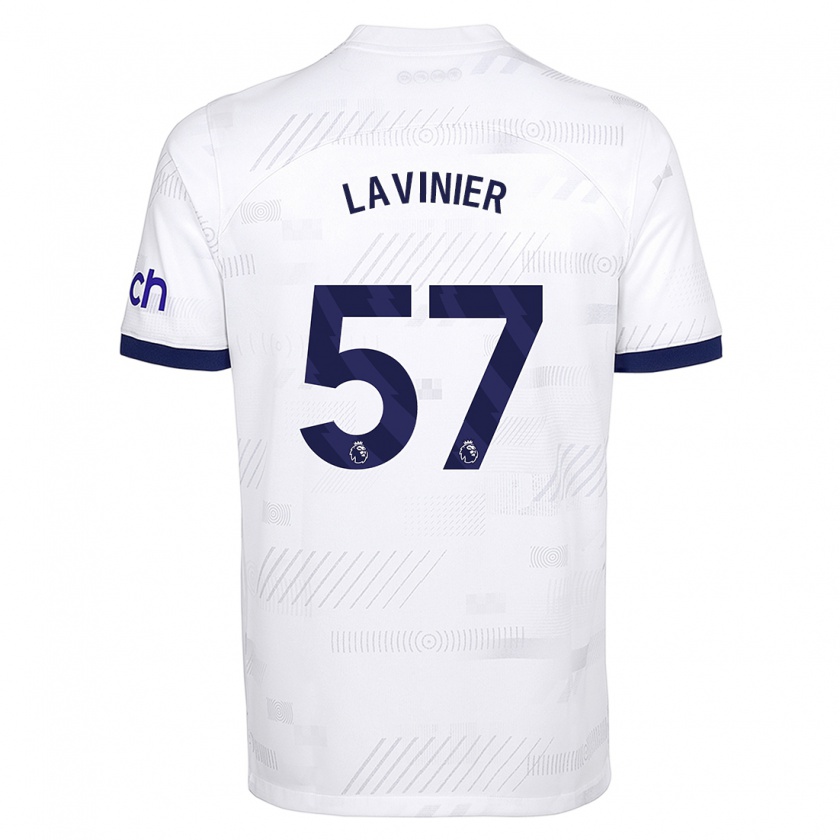 Kandiny Enfant Maillot Marcel Lavinier #57 Blanc Tenues Domicile 2023/24 T-Shirt