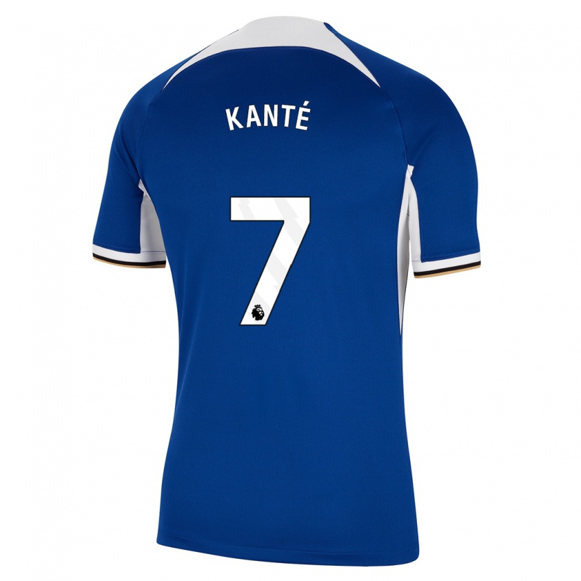 Kandiny Enfant Maillot N'golo Kante #7 Bleu Tenues Domicile 2023/24 T-Shirt