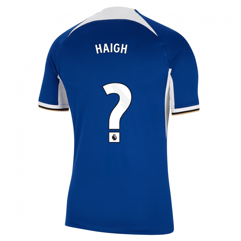 Kandiny Enfant Maillot Joe Haigh #0 Bleu Tenues Domicile 2023/24 T-Shirt