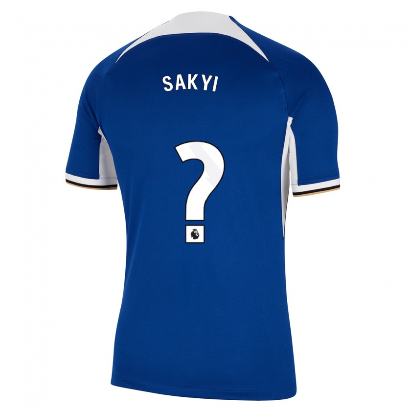Kandiny Enfant Maillot Samuel Rak-Sakyi #0 Bleu Tenues Domicile 2023/24 T-Shirt