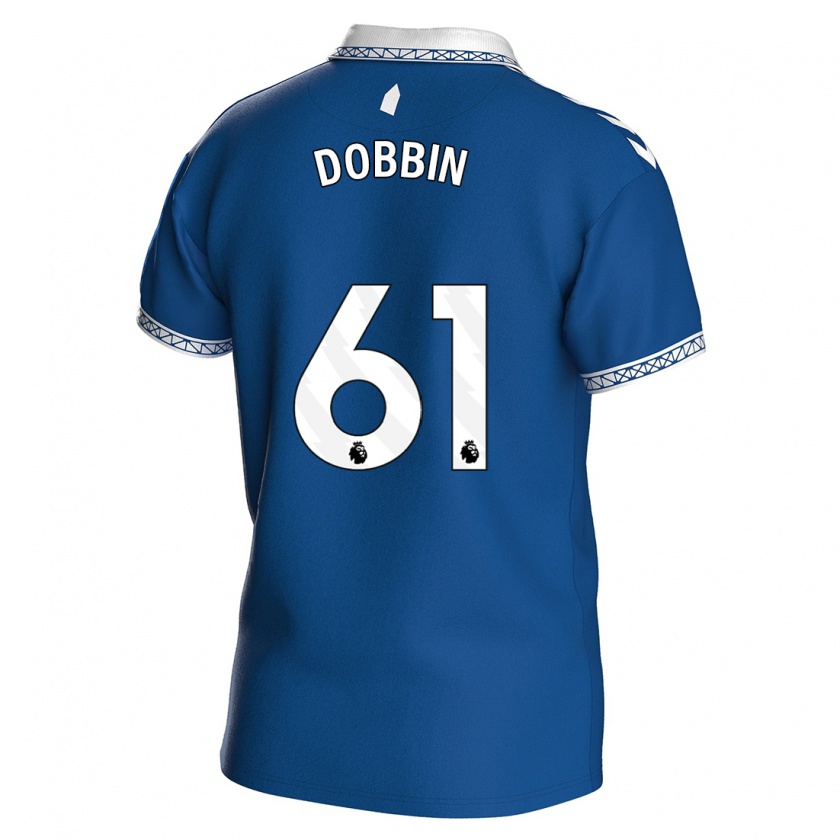 Kandiny Enfant Maillot Lewis Dobbin #61 Bleu Royal Tenues Domicile 2023/24 T-Shirt