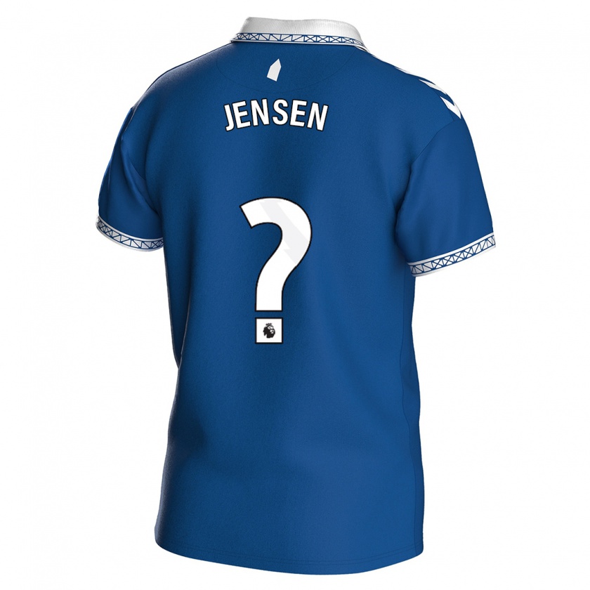 Kandiny Enfant Maillot Sebastian Jensen #0 Bleu Royal Tenues Domicile 2023/24 T-Shirt