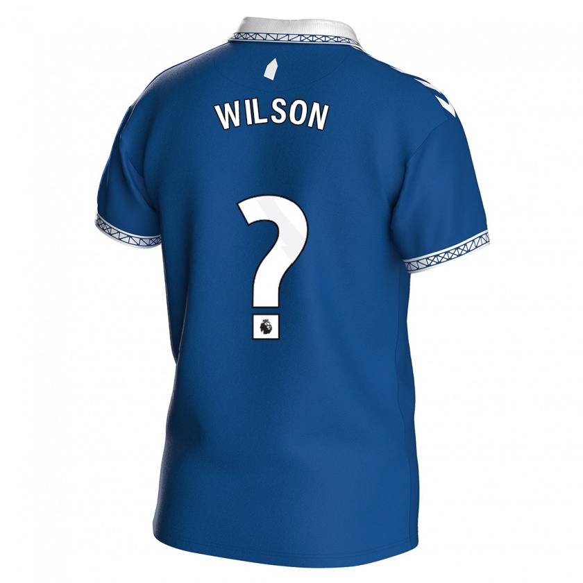 Kandiny Enfant Maillot Charlie Wilson #0 Bleu Royal Tenues Domicile 2023/24 T-Shirt