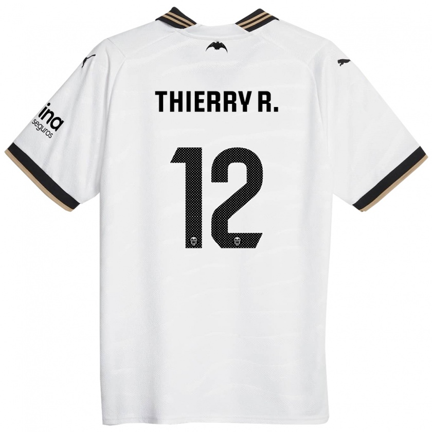 Kandiny Enfant Maillot Thierry Correia #12 Blanc Tenues Domicile 2023/24 T-Shirt