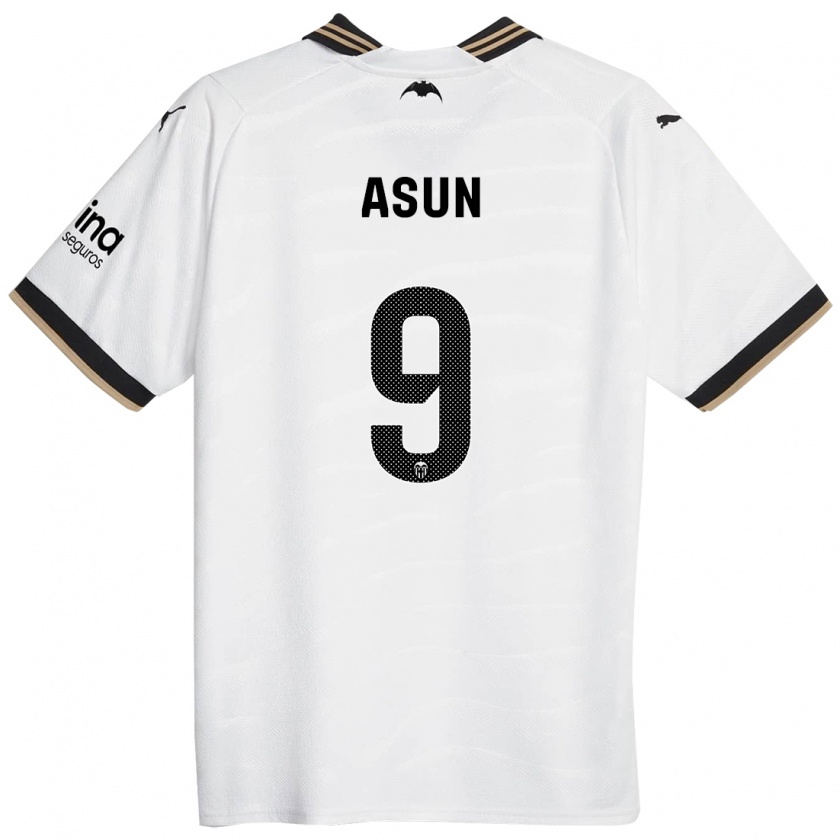 Kandiny Enfant Maillot Asun #9 Blanc Tenues Domicile 2023/24 T-Shirt
