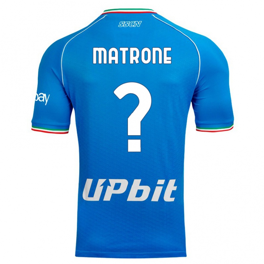 Kandiny Enfant Maillot Manuel Matrone #0 Bleu Ciel Tenues Domicile 2023/24 T-Shirt